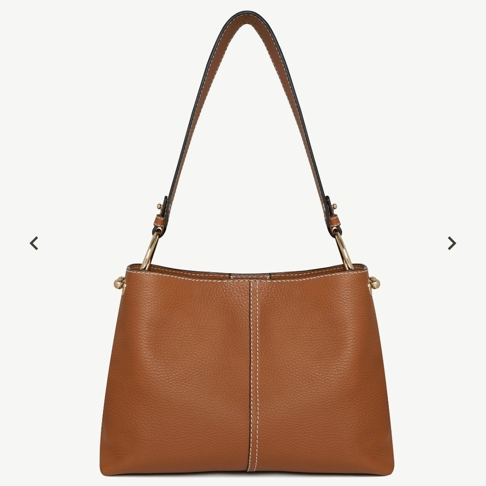 Strathberry Lana Tan Leather Shoulder Bag